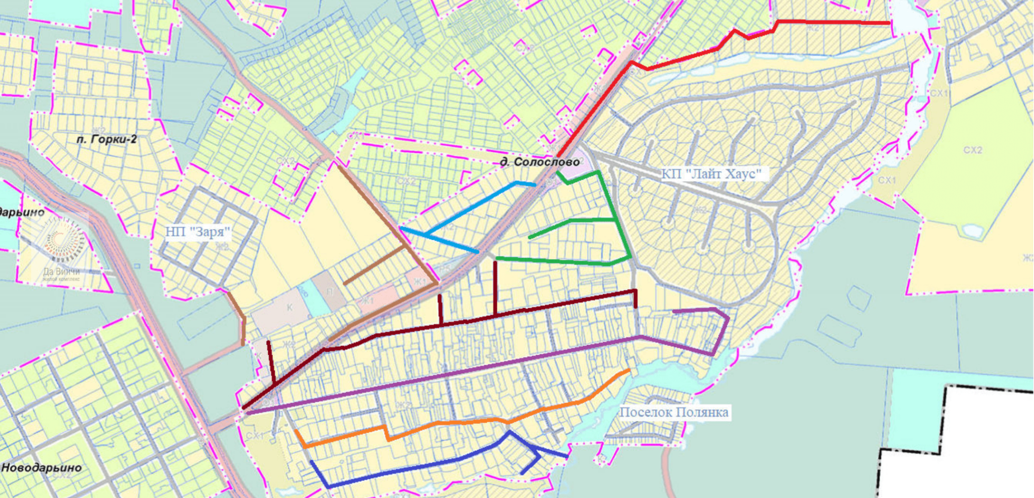 Московская область солослово карта