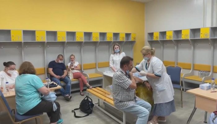Вакцинация на центральном стадионе Одинцово